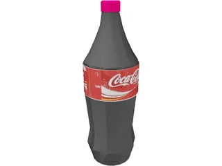 Coca Cola Bottle 3D Model preview