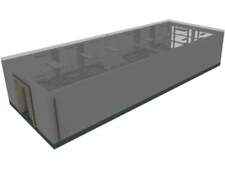 Hospital Recovery Room 3D Model preview