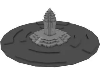 Independence Monument (Cambodia) 3D Model preview