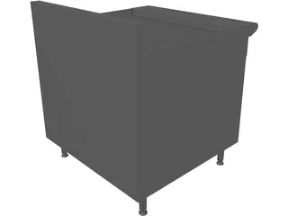 Broiler Under-Fired Gas 36 3D Model preview