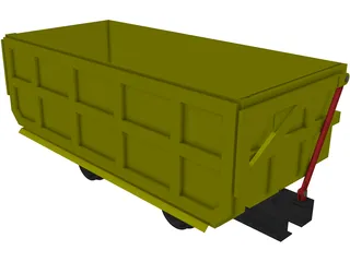 Mine Cart 3D Model preview