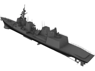 Akizuki-class Destroyer (2010) 3D Model preview