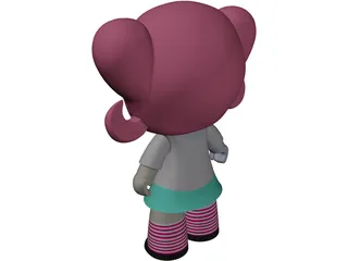 Toy Doll 3D Model preview