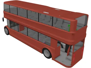 London Bus 3D Model preview