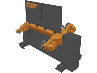 ABB Positioner IRBP K-300 3D Model preview