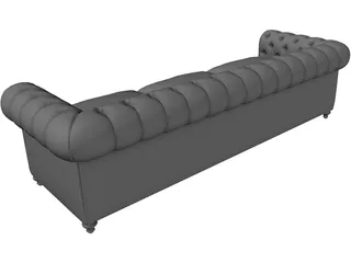 Chester Sofa 3D Model preview