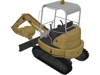 Excavator 3D Model preview