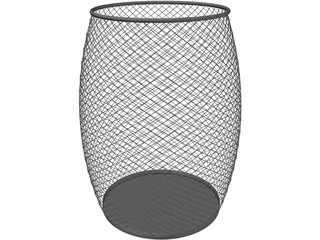 Trash Bin 3D Model preview