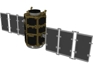 Kompsat 2 Artificial Satellite 3D Model preview