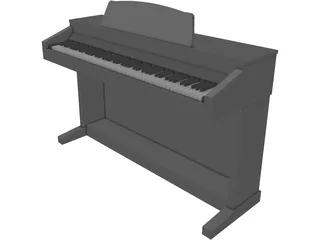 Kawai CA-5 Rosewood Digital Piano 3D Model preview