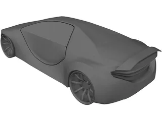 Z02 Concept Car 3D Model preview