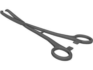 Medical Scissor Kocher 3D Model preview
