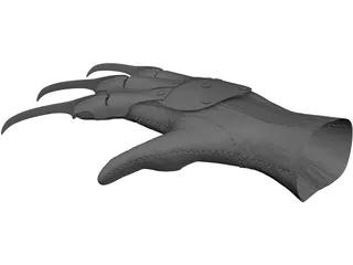 Bladed Glove 3D Model preview