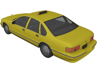Chevrolet Taxi 3D Model preview