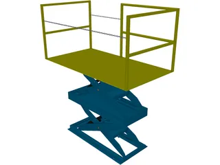 Scissor Lift 3D Model preview
