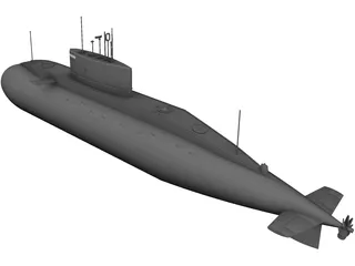 Submarine 3D Model preview
