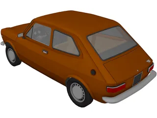 Fiat 127 (1971) 3D Model preview