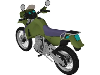 Kawasaki KLR 650 3D Model preview