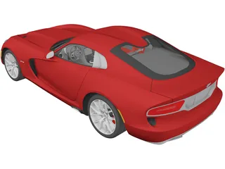 Dodge Viper GTS (2013) 3D Model preview