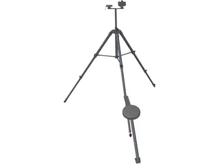 Camera Tripod 3D Model preview