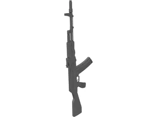 Ak 47 3D Model preview