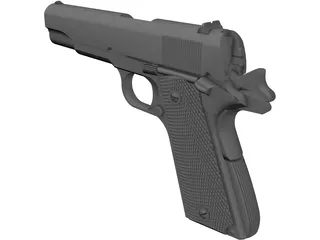 Colt 1911 Automatic 3D Model preview
