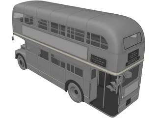 Double Decker Bus 3D Model preview