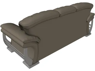 Fashion Multiplayer Sofa 3D Model preview