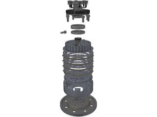 Clutch 3D Model preview