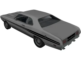 Dodge Demon 3D Model preview