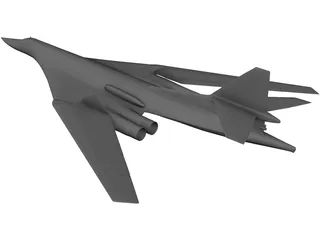 Tupolev Tu-160 3D Model preview