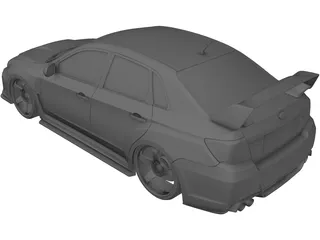 Subaru Impreza WRX STi 3D Model preview