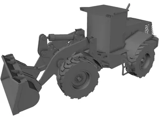 Hitachi Wheeled Loader 3D Model preview