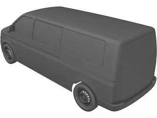 Volkswagen Transporter T5 3D Model preview