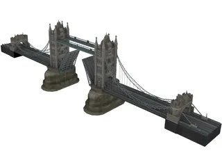 Tower Bridge 3D Model preview