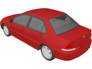 Mitsubishi Lancer (2004) 3D Model preview