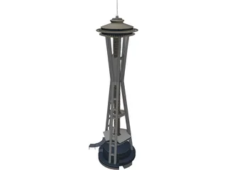 Seattle Space Needle 3D Model preview