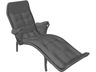 Luxury Chair 3D Model preview