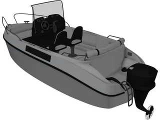 Speedboat 3D Model preview