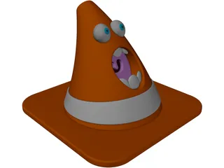 Angry Cone 3D Model preview