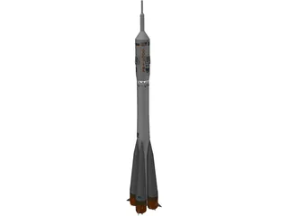 Soyuz Rocket 3D Model preview