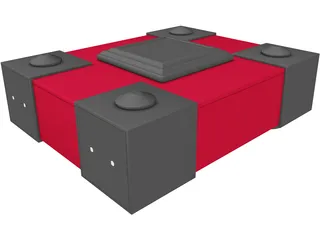 Audio CD Player 3D Model preview