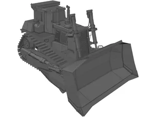 Caterpillar Bulldozer 3D Model preview