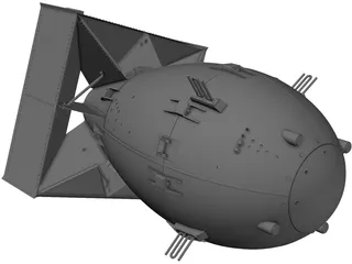 Atom Bomb 3D Model preview