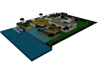 Modern House 3D Model preview