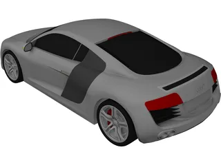 Audi R8 3D Model preview