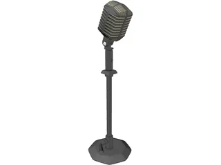 Microfone 3D Model preview