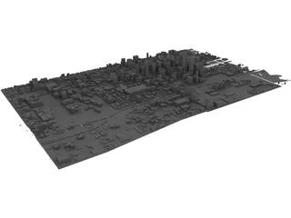 Philadelphia Map 3D Model preview