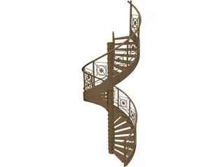Stairs 3D Model preview