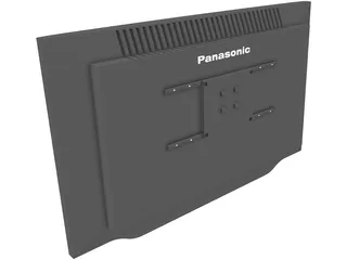 Panasonic Plasma TV 3D Model preview